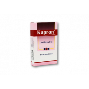 KAPRON 500 MG ( TRANEXAMIC ACID ) 20 FILM-COATED TABLETS